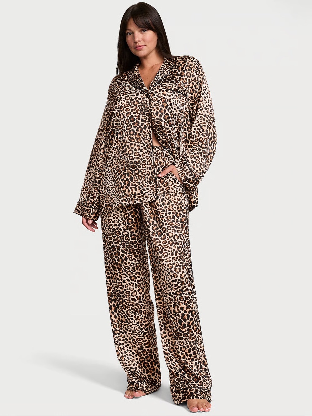 NWOT Signature Satin Long Pajama Set